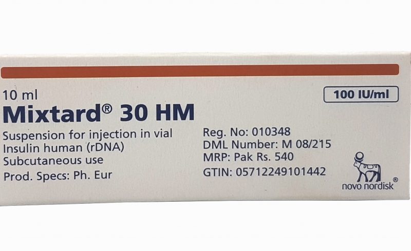 Mixtard 30hm 100iu 10ml