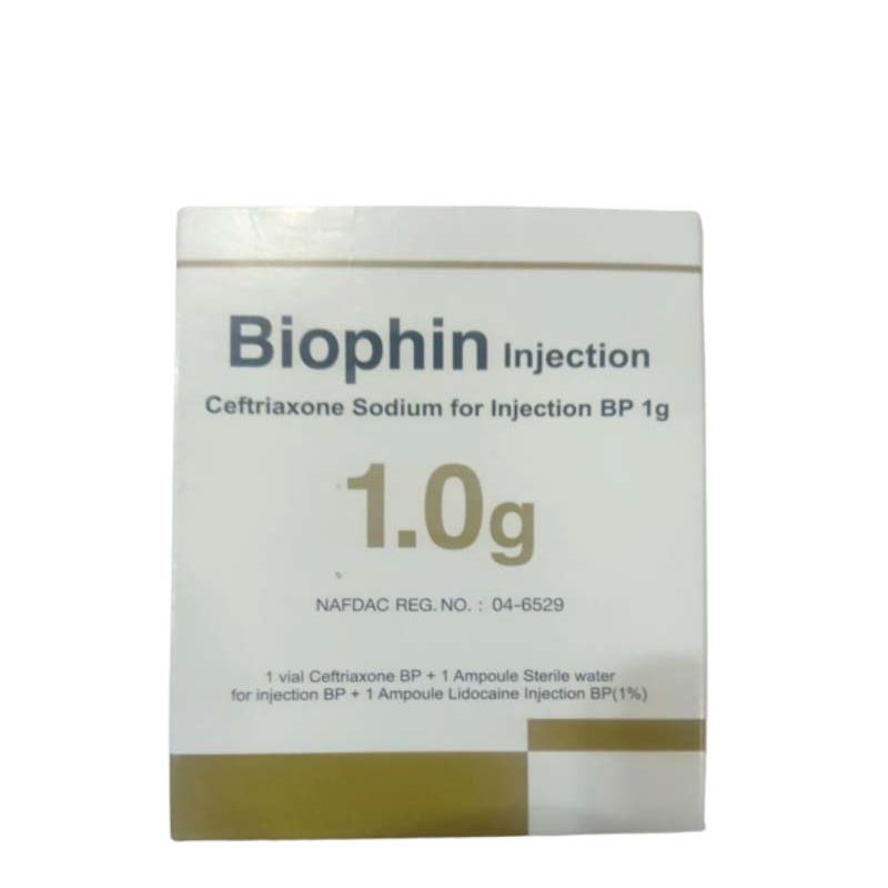 Biophin (ceftriaxone)1g Injection